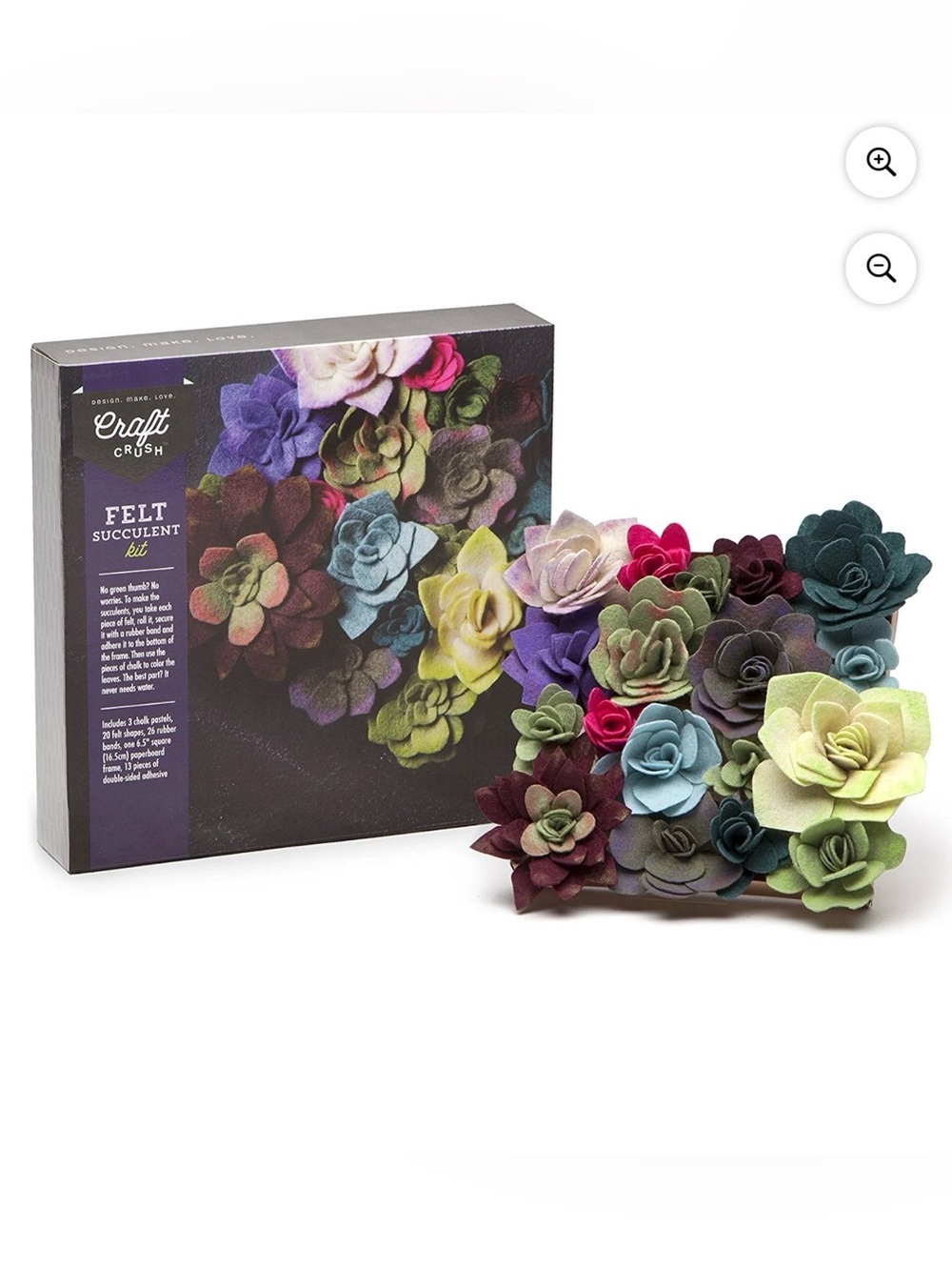 Craft Crush Felt Succulents Kit, Age 13+ - Picture 3 of 3
